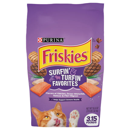 Purina Friskies Surf And Turf Cat Food - 3.15 OZ 4 Pack
