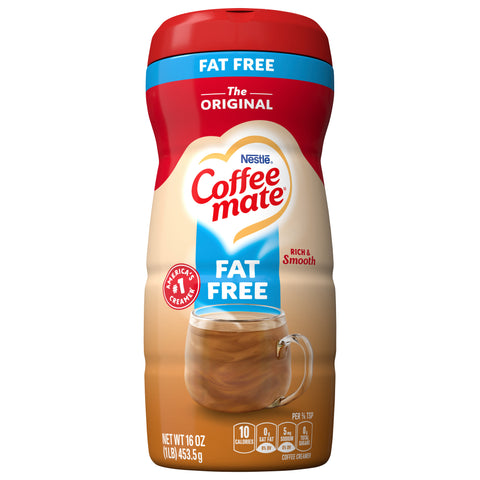 Coffee mate Original Fat Free Powdered Coffee Creamer - 16 OZ 12 Pack