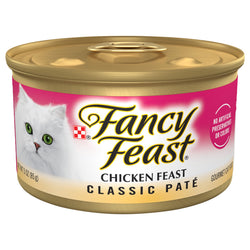 Fancy Feast Chicken Feast Classic Pate Cat Food - 3 OZ 24 Pack