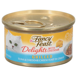 Fancy Feast Grilled Tuna Feast In Gravy Gourmet Cat Food - 3 OZ 24 Pack