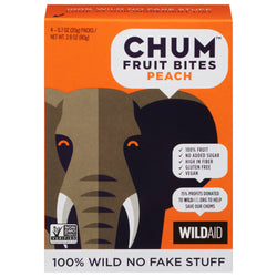 Chums Peach Fruit Bites - 2.8 OZ 6 Pack