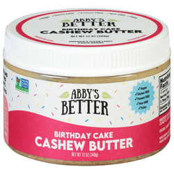 Abby's Better Cashew Butter Birthday Cake - 12.0 OZ 6 Pack