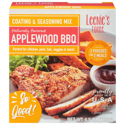 Leenie's Foods Seasoned Coating Mix Applewood BBQ - 4.5 OZ 6 Pack