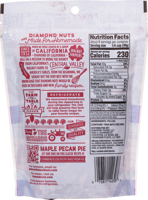 Diamond Chopped Pecans 8 OZ