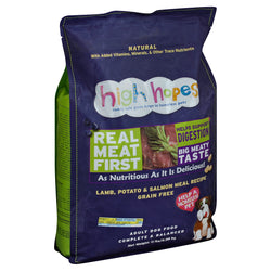 High Hopes Grain Free Dog Food Lamb Potato & Salmon Meal Recipe - 11 Lb