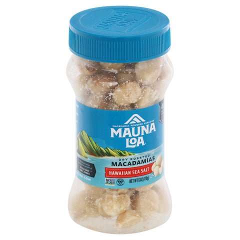 Mauna Loa Dry Roasted Hawaiian Sea Salt Macadamias 6 oz