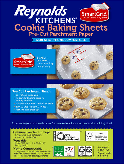 Reynolds Kitchens Cookie Baking Sheets Pre-Cut 22 CT