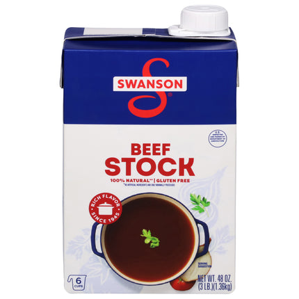 Swanson Beef Stock - 48 OZ 8 Pack
