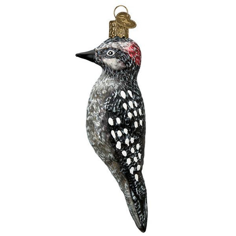 Vintage Hairy Woodpecker Ornament