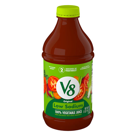 V8 100% Vegetable Juice Low Sodium 46 FZ