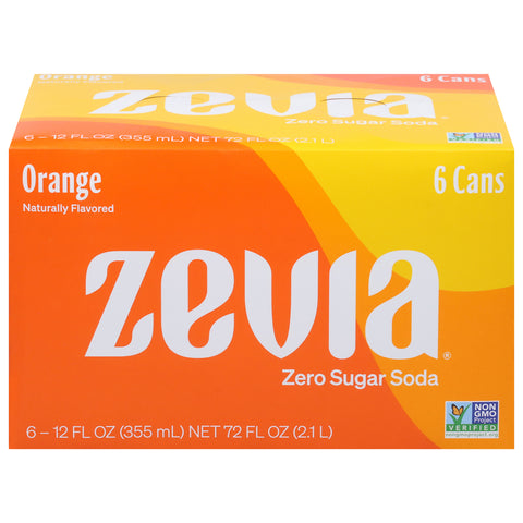 Zevia Zero Sugar Orange Soda  72 FZ