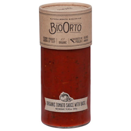Bio Orto Organic Tomato Sauce With Basil - 19.4 OZ 6 Pack
