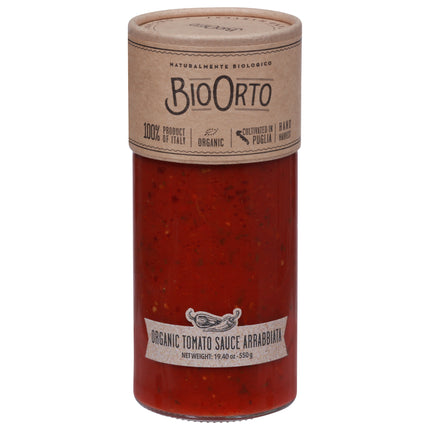 Bio Orto Organic Arrabbiata Tomato Sauce - 19.4 OZ 6 Pack