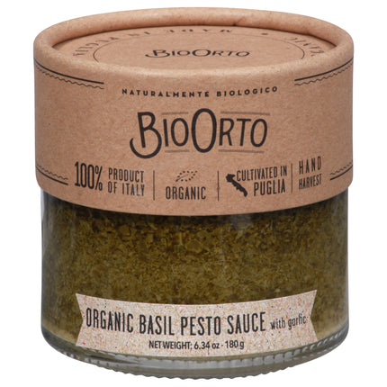 Bio Orto Organic Basil Pesto Sauce - 6.3 OZ 12 Pack