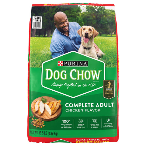 Purina Dog Chow Complete Adult Dry Dog Food With Real Chicken 18.5 LB