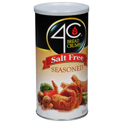 4C Bread Crumbs Salt Free Seasoned 12 OZ