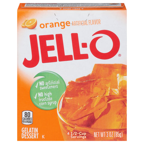 Jell-O Mix Gelatin Orange - 3 OZ 24 Pack