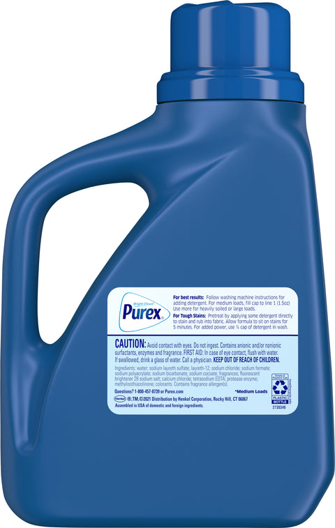 Purex 2X Laundry Detergent Liquid Fresh Morning With Oxi 43.5 FZ