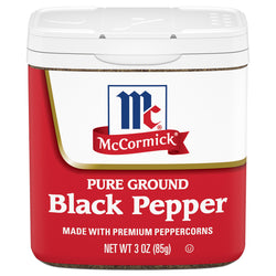 McCormick Pure Ground Black Pepper - 3 OZ 12 Pack