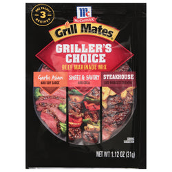 McCormick Grill Mates Griller's Choice Marinade Mix - 1.12 OZ 12 Pack