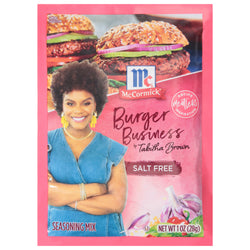McCormick Salt Free Burger Business By Tabitha Brown Seasoning Mix - 1 OZ 12 Pack