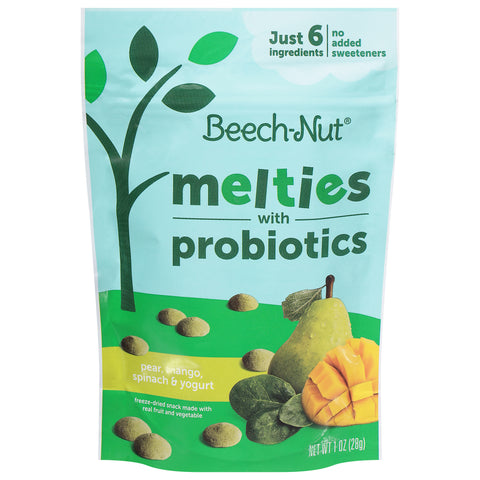 Beech-Nut Naturals Melties Pear, Mango, Spinach & Yogurt - 1 OZ 7 Pack