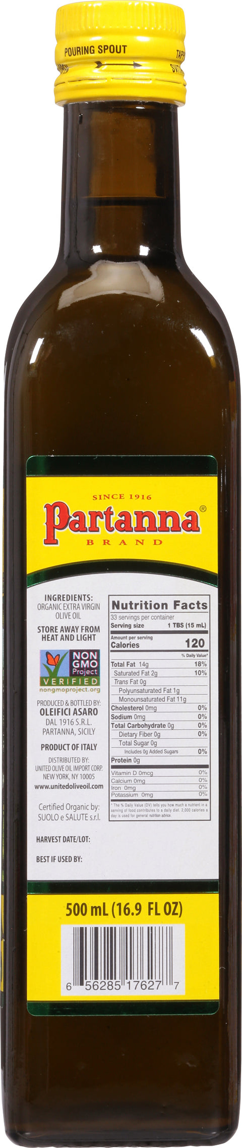 Partanna Extra Virgin Smooth Olive Oil