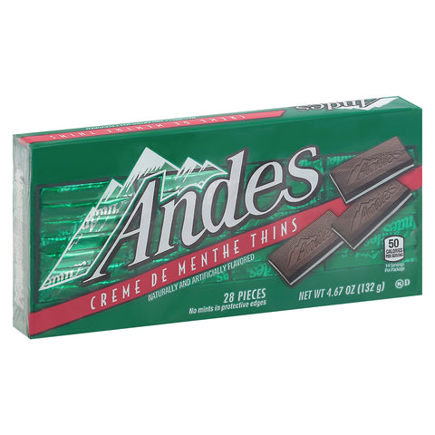 Andes Thins Creme De Menthe 28 ea