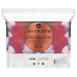 L. Liners Chlorine Free Ultra Thin Regular - 100 CT 6 Pack