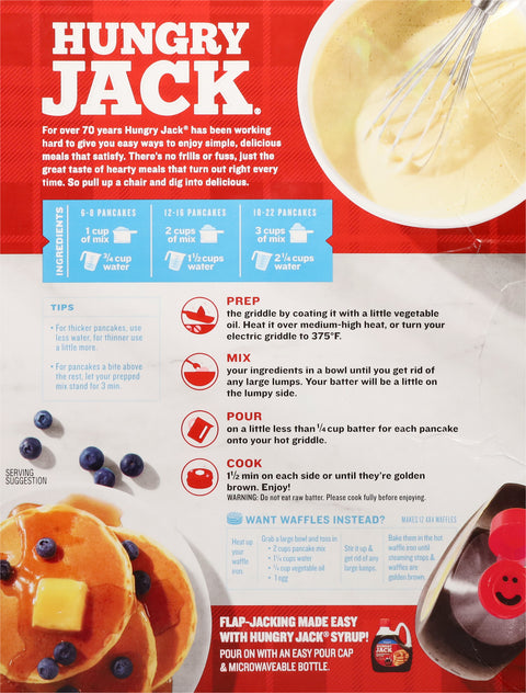 Hungry Jack Extra Light & Fluffy Pancake & Waffle Mix 32 OZ
