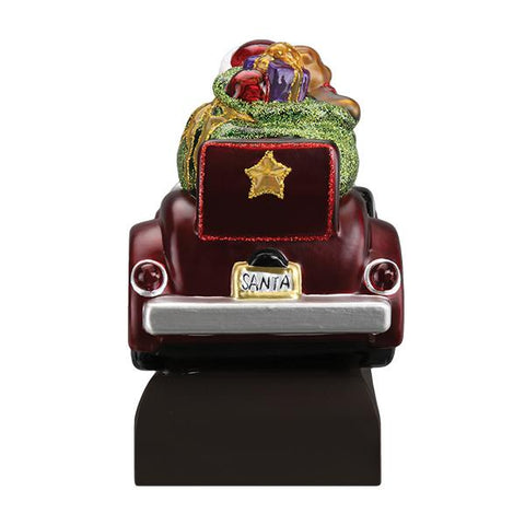 Santa In Antique Car Light