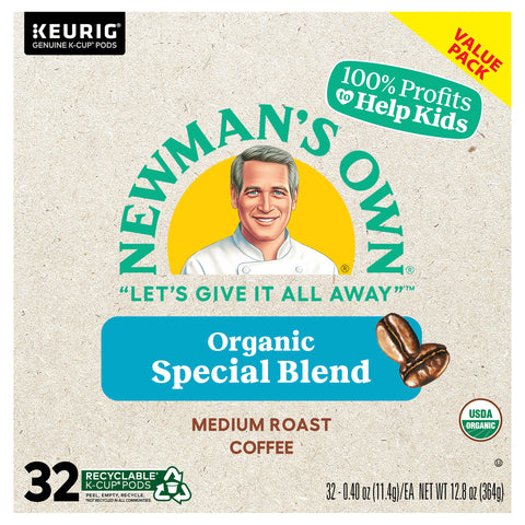 Newman's Own Organics Special Blend Medium Roast Coffee K-Cup 12.8 OZ