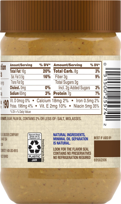 Jif Natural Crunchy Peanut Butter 16 OZ