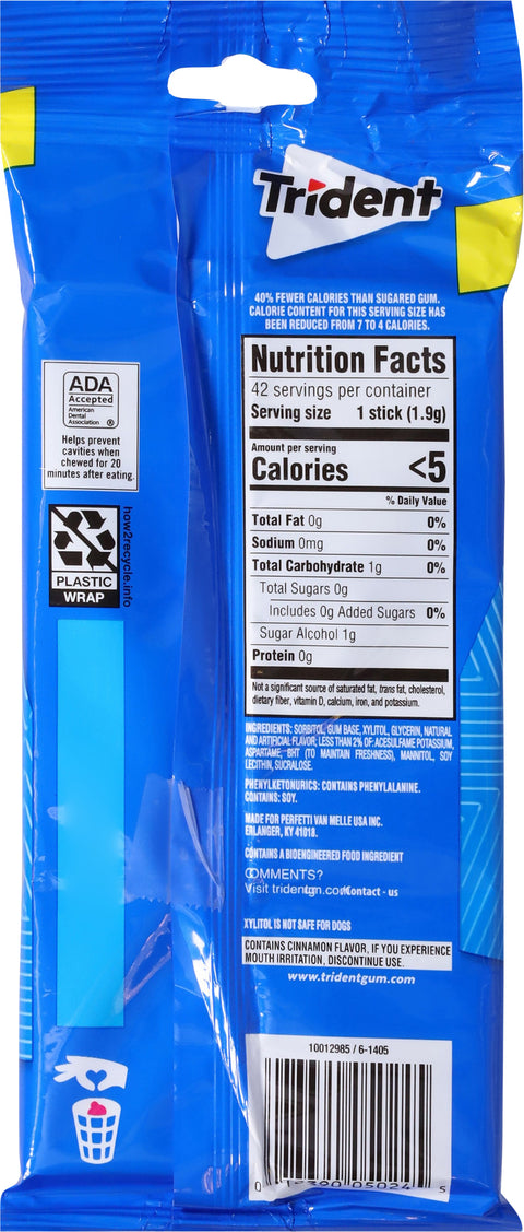 Trident Sugar Free Original Flavor Gum 3
