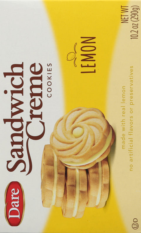 Dare Lemon Creme Filled Sandwich Cookie 10.2 OZ