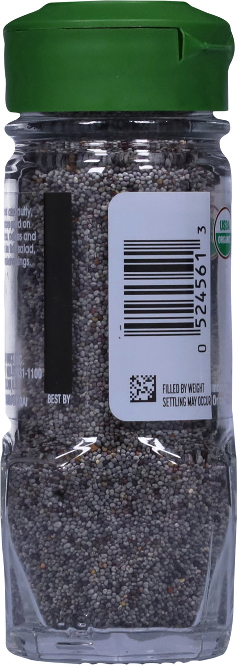 McCormick Gourmet Organic Poppy Seed - 2.12 OZ 3 Pack