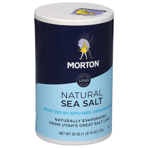 Morton Natural Sea Salt 26 OZ