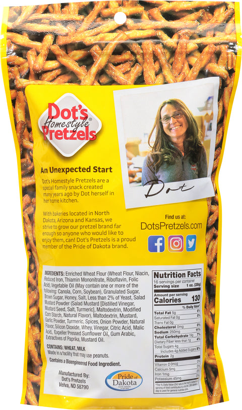 Dots Pretzel Twists Honey Mustard 16 OZ