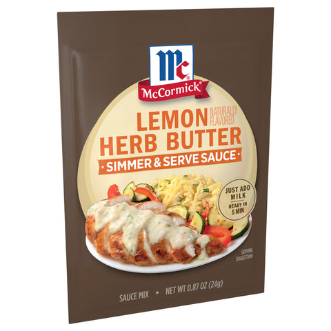 McCormick Lemon Herb Butter Sauce Mix - 0.87 OZ 12 Pack