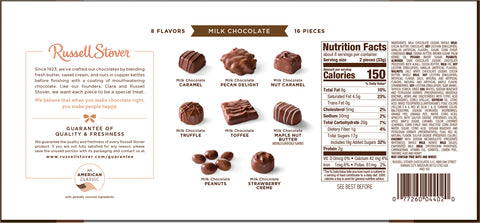 Russell Stover Assorted Milk Chocolate 9.4 OZ