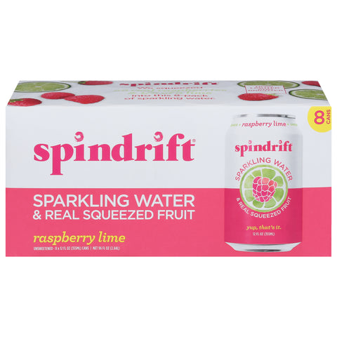 Spindrift Raspberry Lime Sparkling Water 96 FZ