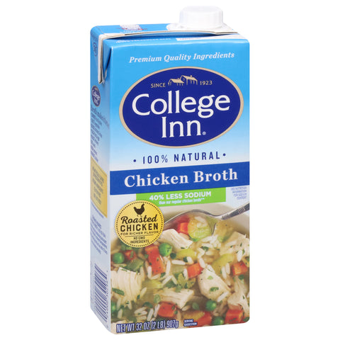 College Inn Broth 40% Less Sodium Chicken 32 OZ