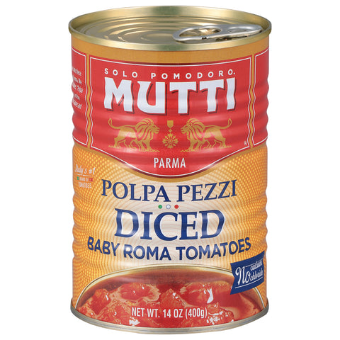 Mutti Diced Baby Roma Tomatoes - 14.0 OZ 6 Pack