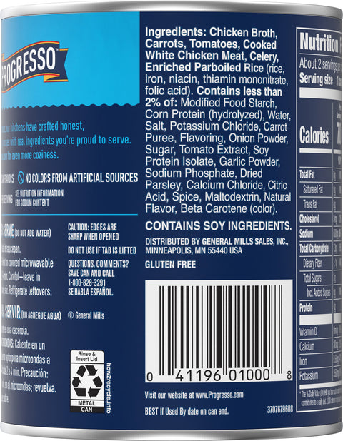 Progresso Traditional Soup Chicken Rice 19 OZ