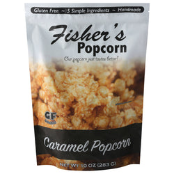 Fisher's Popcorn Caramel Flavor  - 10 OZ 12 Pack