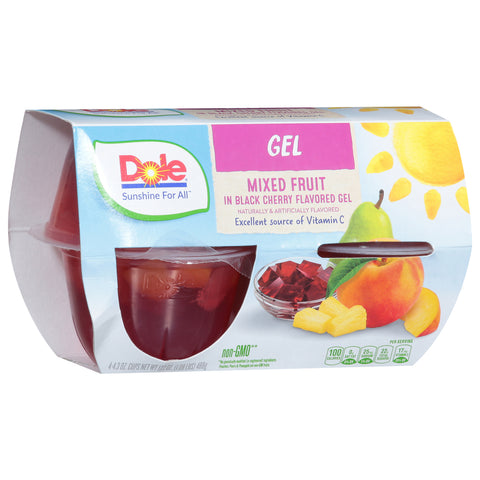 Dole Fruit Cups Mixed In Black Cherry Gelatin 17.2 OZ
