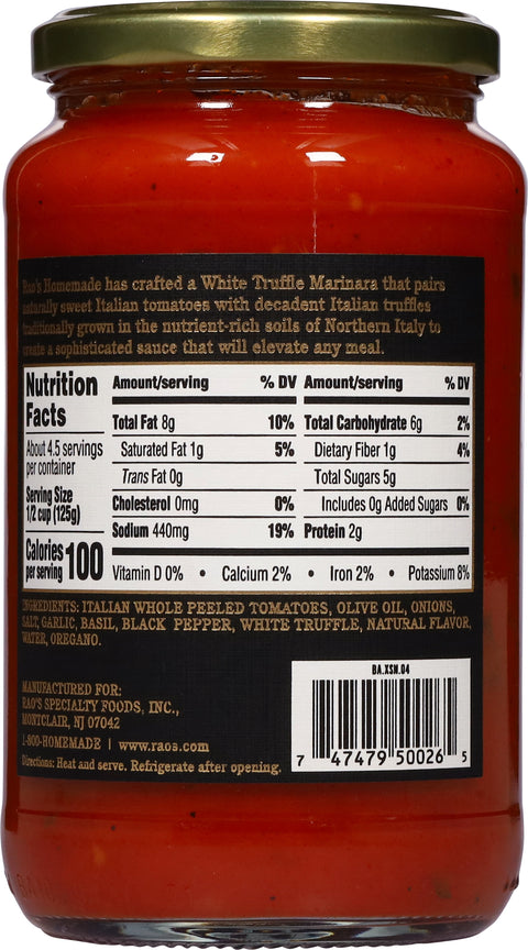 Rao's Homemade White Truffle Marinara 19 oz