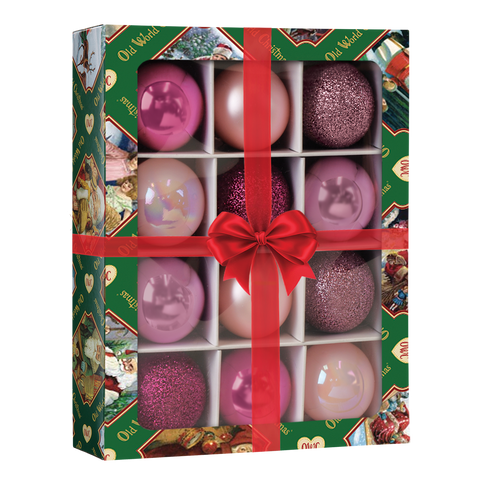 12 Count 1.5" Posh Pink Balls Ornament