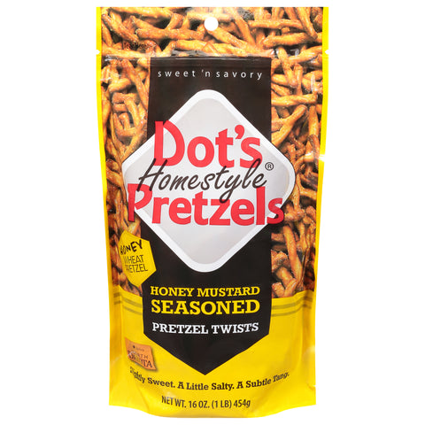 Dots Pretzel Twists Honey Mustard - 16 OZ 10 Pack