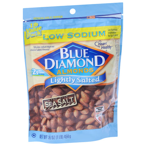 Blue Diamond Almonds Oven Roasted Low Sodium 16 OZ